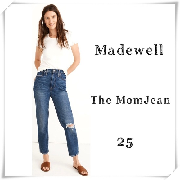 MADEWELL The MomJean Comfort Stretch Edition Jeans Style #K9929 Size 25 - Picture 1 of 10